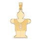 14k VS Diamond kid pendant
