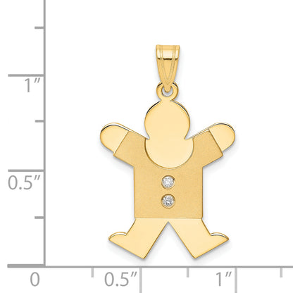 14k A Diamond kid pendant