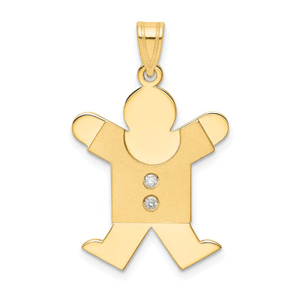 14k A Diamond kid pendant