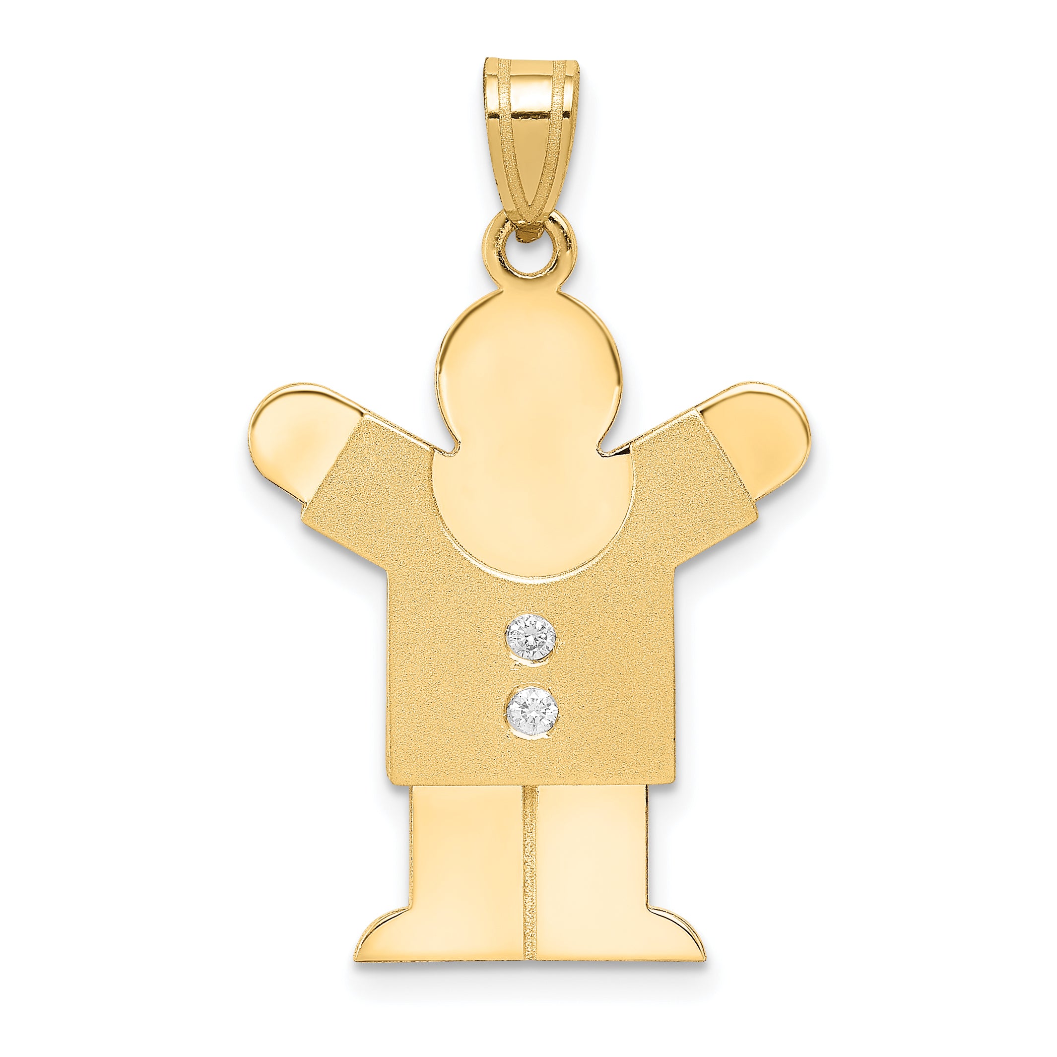 14k VS Diamond kid pendant