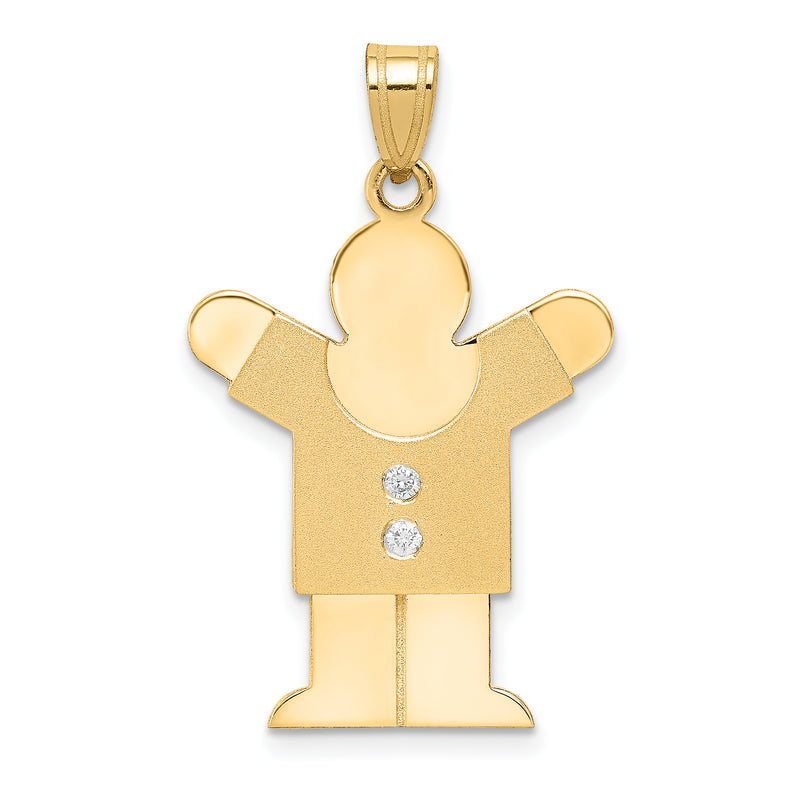 14k VS Diamond kid pendant