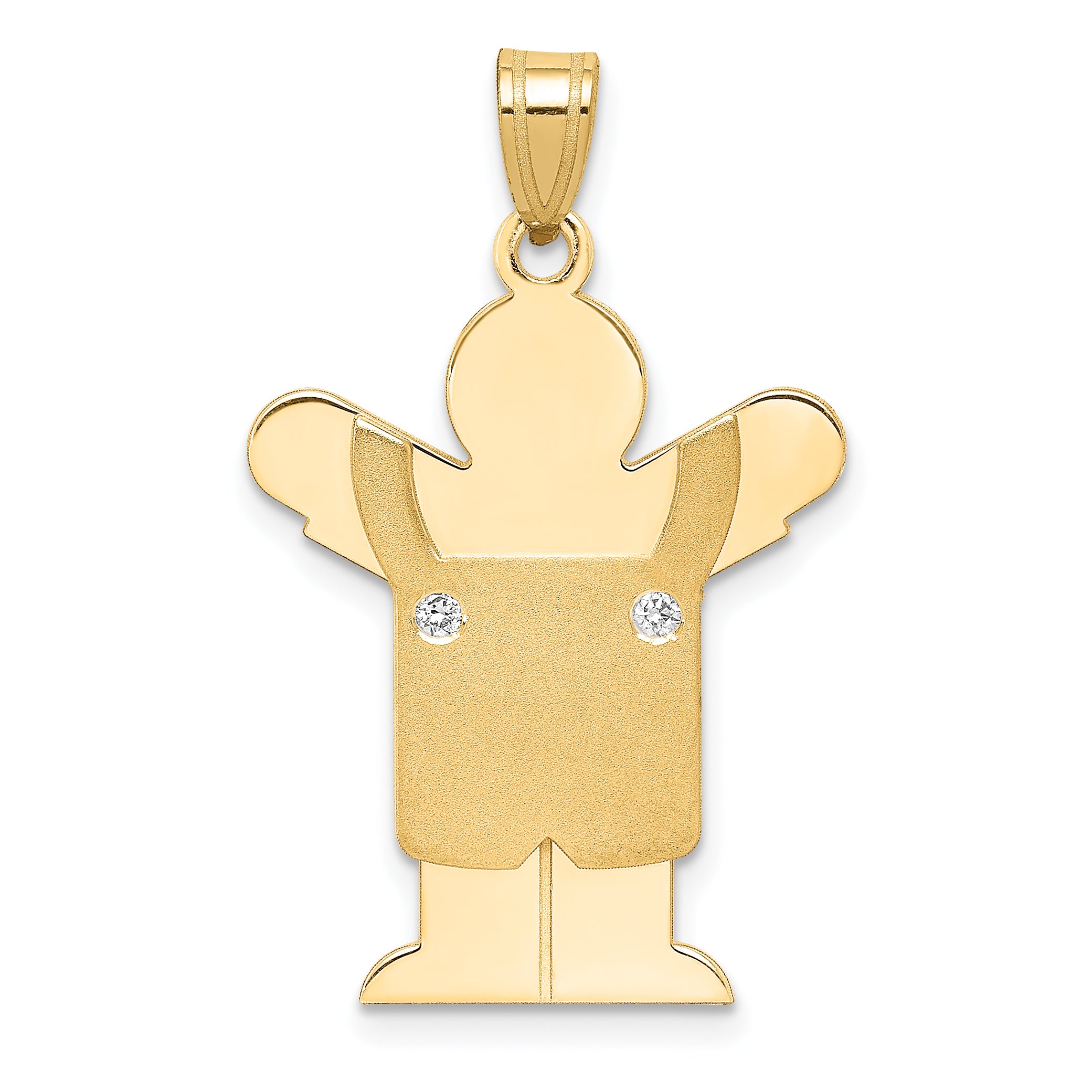 14k VS Diamond kid pendant