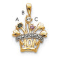 14k Genuine AAA Diamond Mother's Pendant