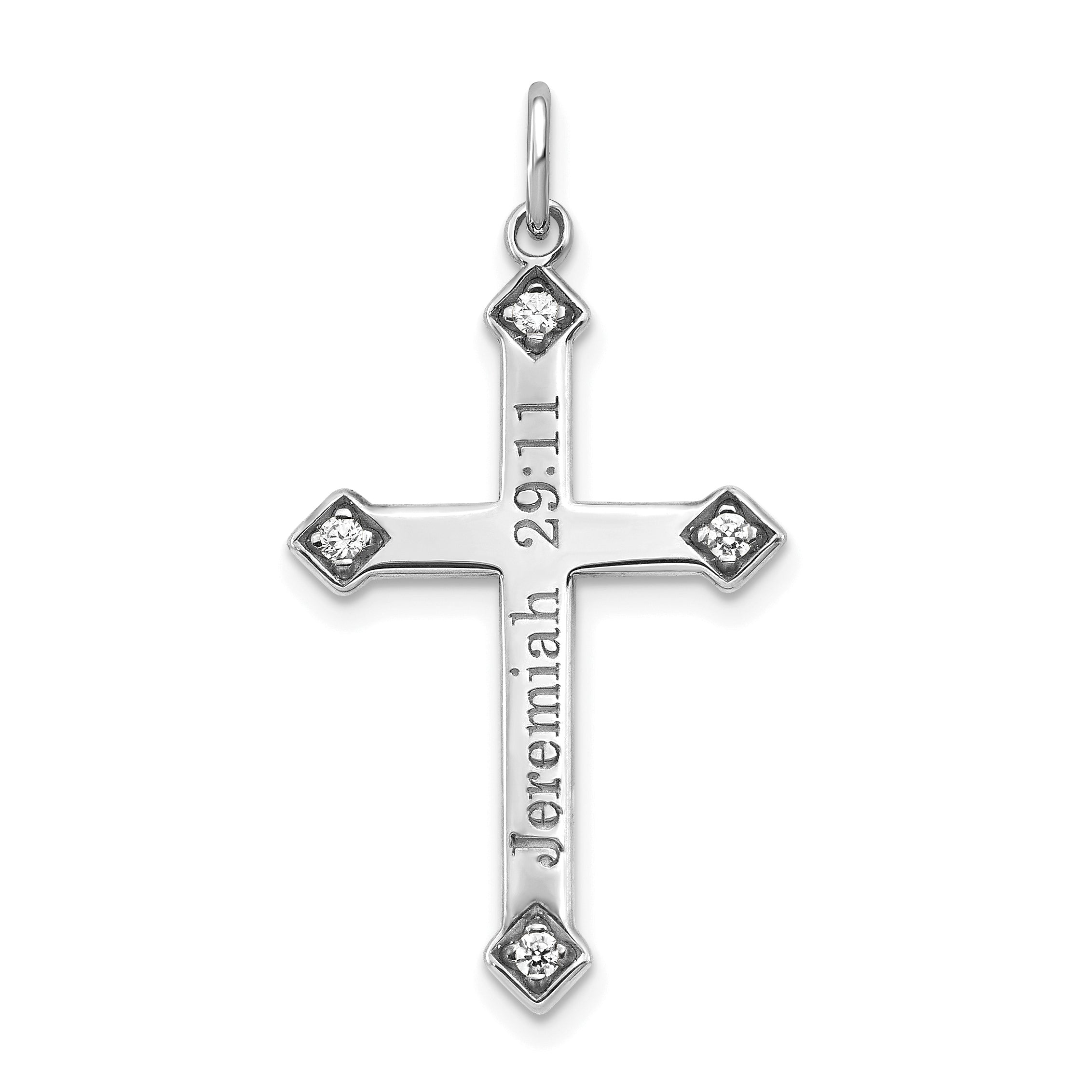 14kw Diamond Cross with Etching