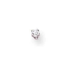 14k White Gold VS Diamond earring