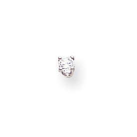 14k White Gold VS Diamond earring