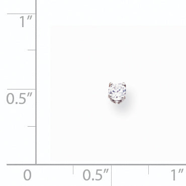 14k White Gold VS Diamond earring