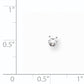 14k White Gold AAA Quality Complete Diamond Stud Earring