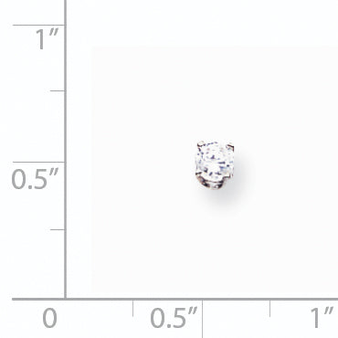14k White Gold VS Diamond earring