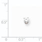 14k White Gold AAA Quality Complete Diamond Stud Earring