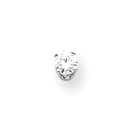 14k White Gold VS Diamond earring
