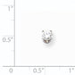 14k White Gold VS Diamond earring