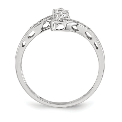 14K White Gold Diamond Ring