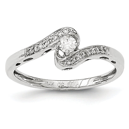 14K White Gold Diamond Ring