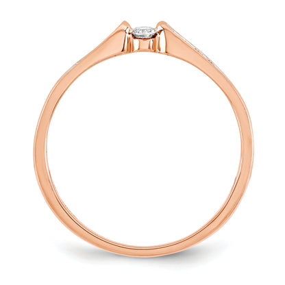 14K Rose Gold Diamond Ring