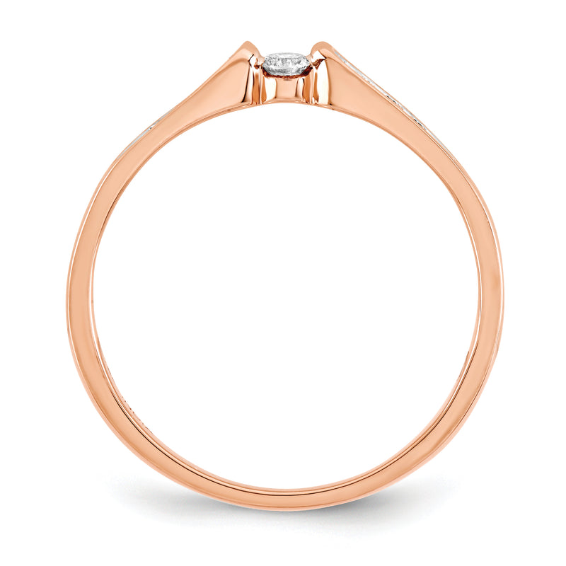 14K Rose Gold Diamond Ring