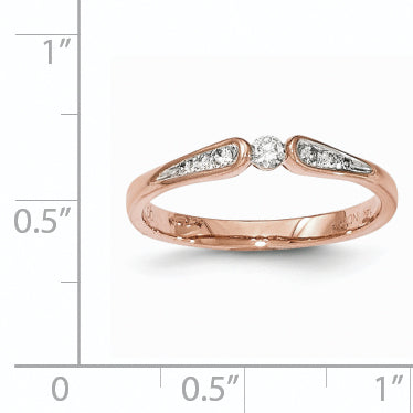 14K Rose Gold Diamond Ring
