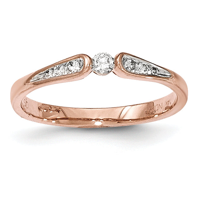 14K Rose Gold Diamond Ring