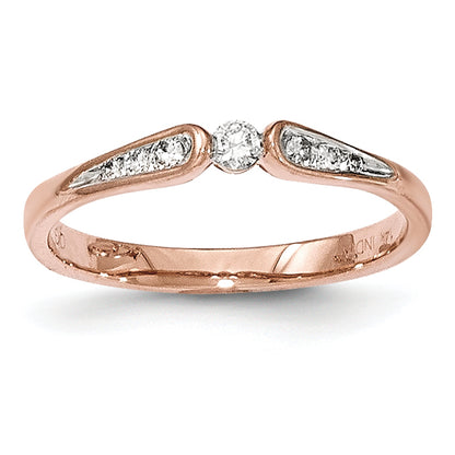 14K Rose Gold Diamond Ring