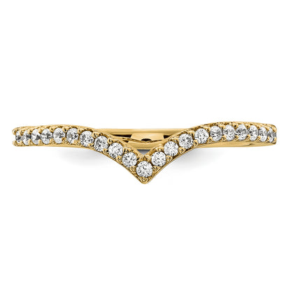 14ky Diamond V Ring