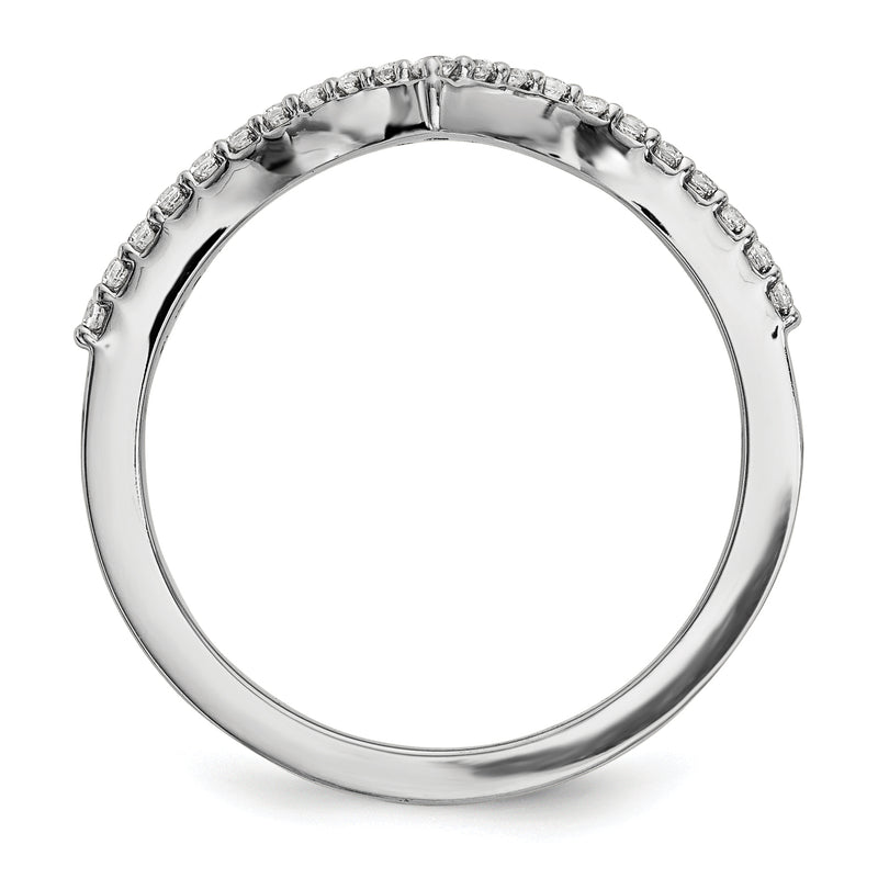 14kw Diamond V Ring