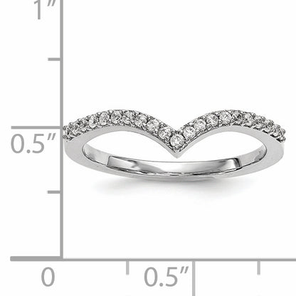 14kw Diamond V Ring