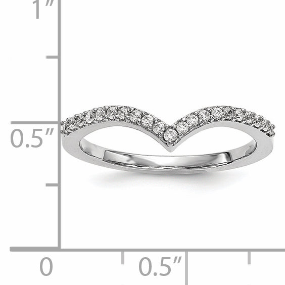 14kw Diamond V Ring