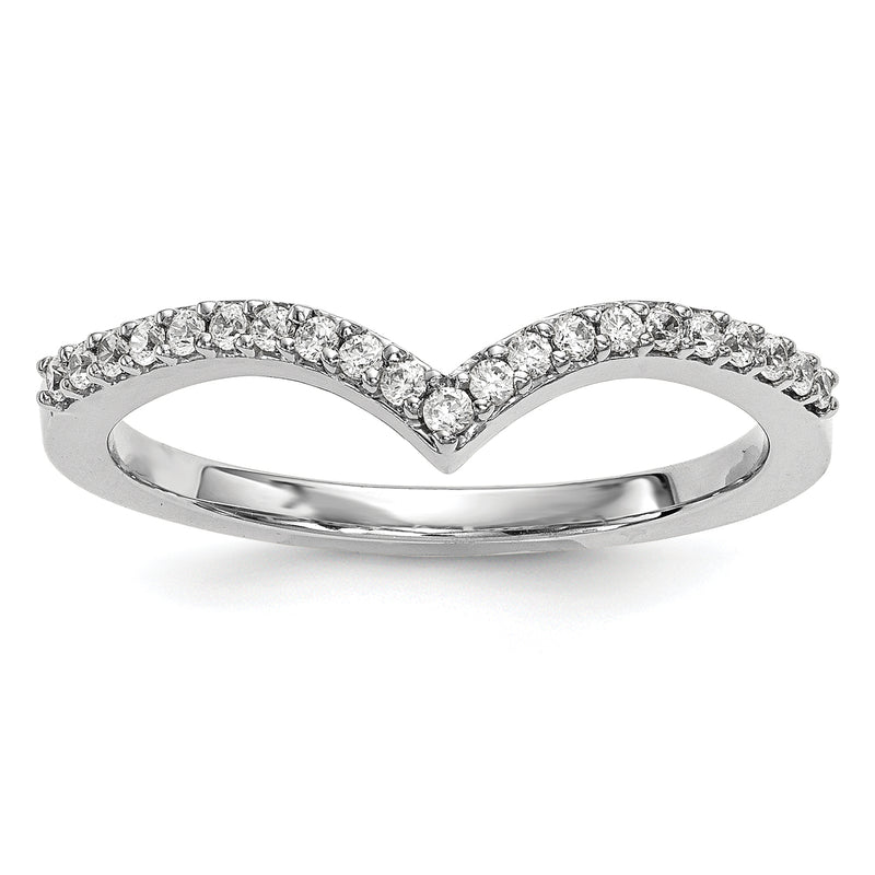 14kw Diamond V Ring