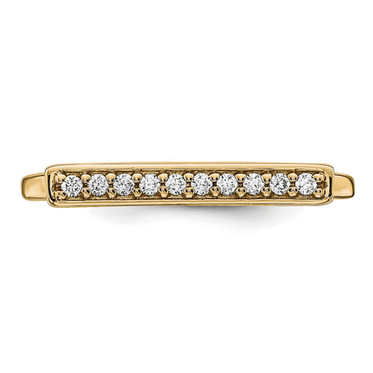 14ky Diamond Bar Ring