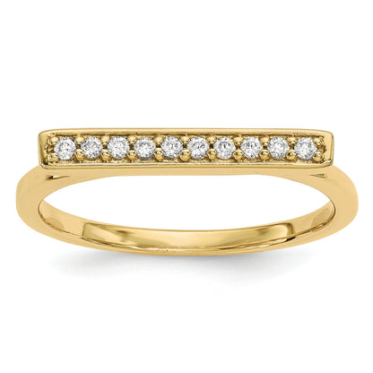 14ky Diamond Bar Ring