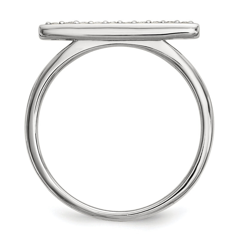 14kw Diamond Bar Ring
