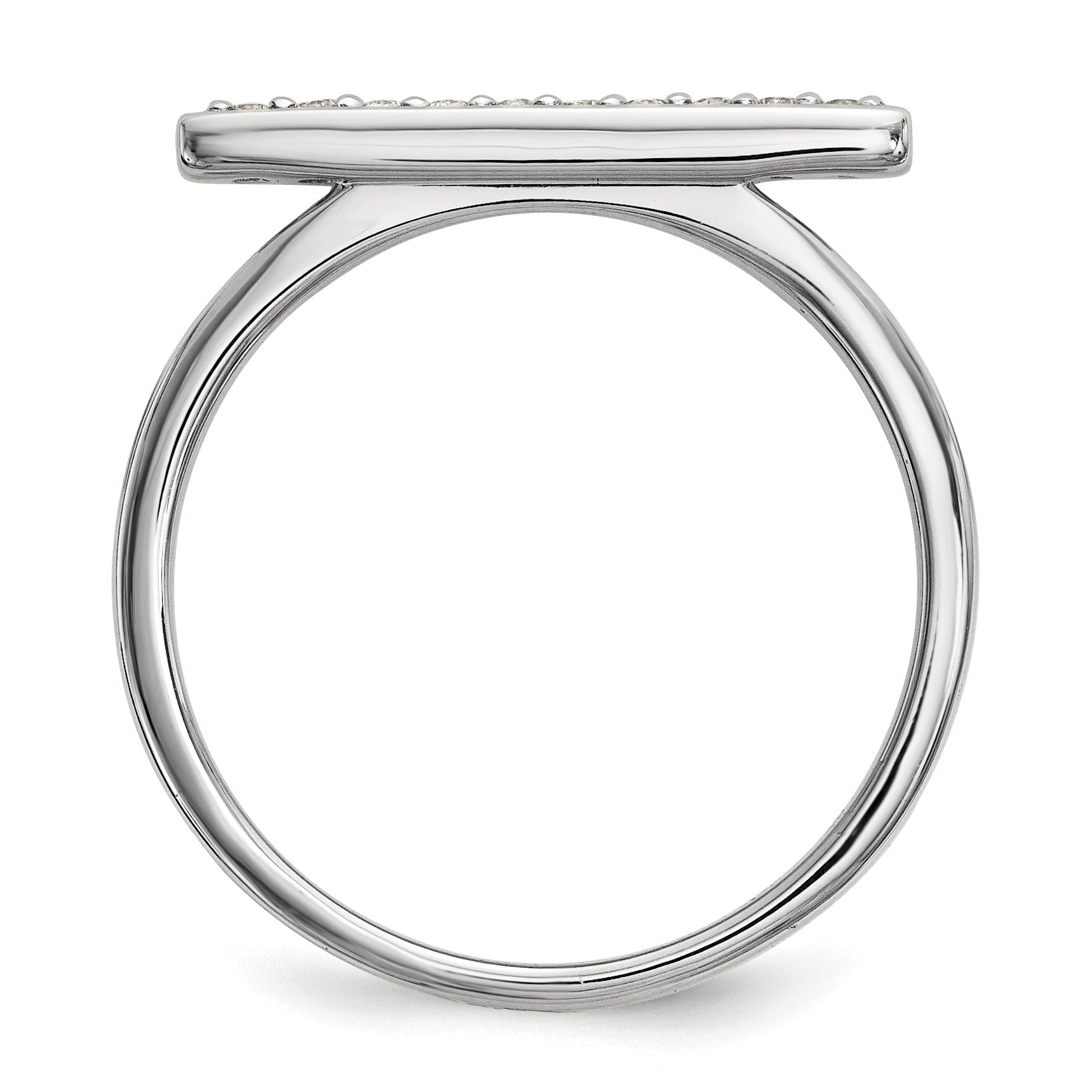 14kw Diamond Bar Ring