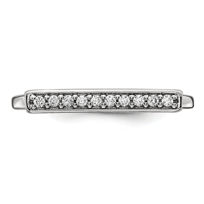 14kw Diamond Bar Ring