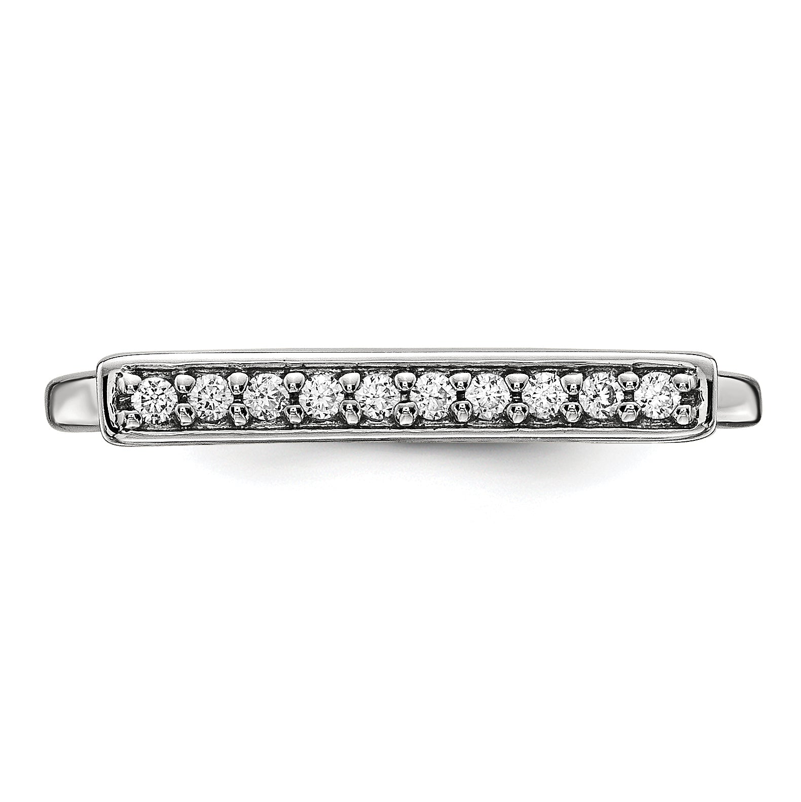 14kw Diamond Bar Ring