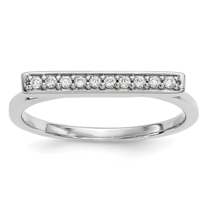 14kw Diamond Bar Ring