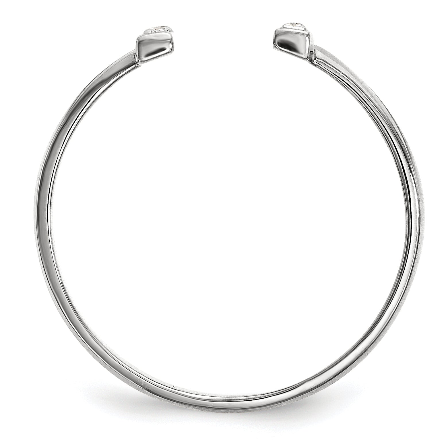 14kw Diamond Double Bar Ring