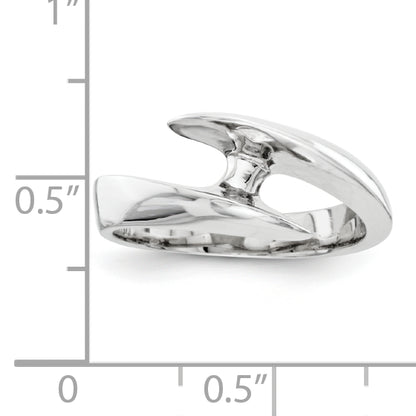 14k White Gold AAA Diamond solitaire ring