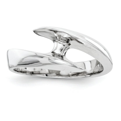 14k White Gold AAA Diamond solitaire ring
