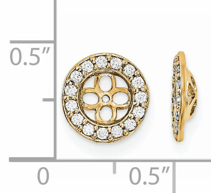 14KY AA Diamond Earring Jacket