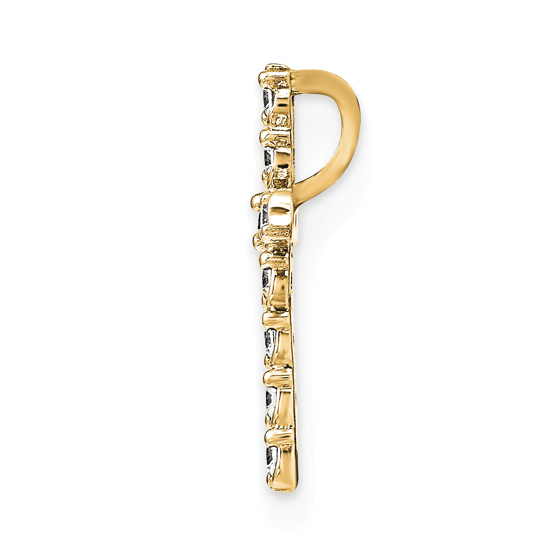 14KY AAA Diamond Chain Slide