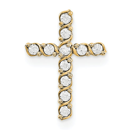 14KY AAA Diamond Chain Slide