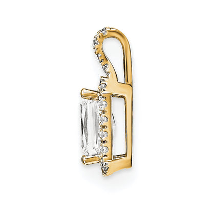 14KY AA Diamond Semi mount Pendant