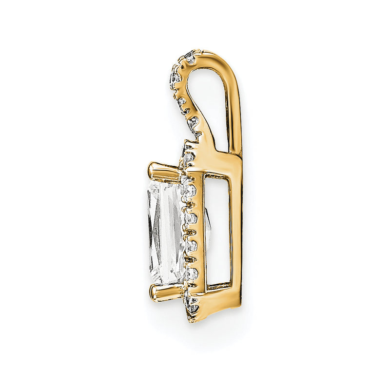 14KY AA Diamond Semi mount Pendant